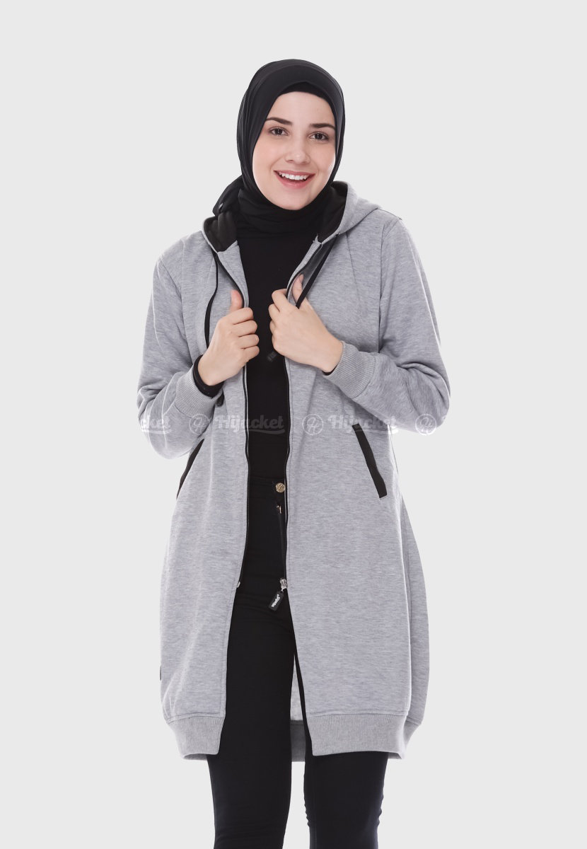 Hijacket Basic Grey X Black - HJ13
