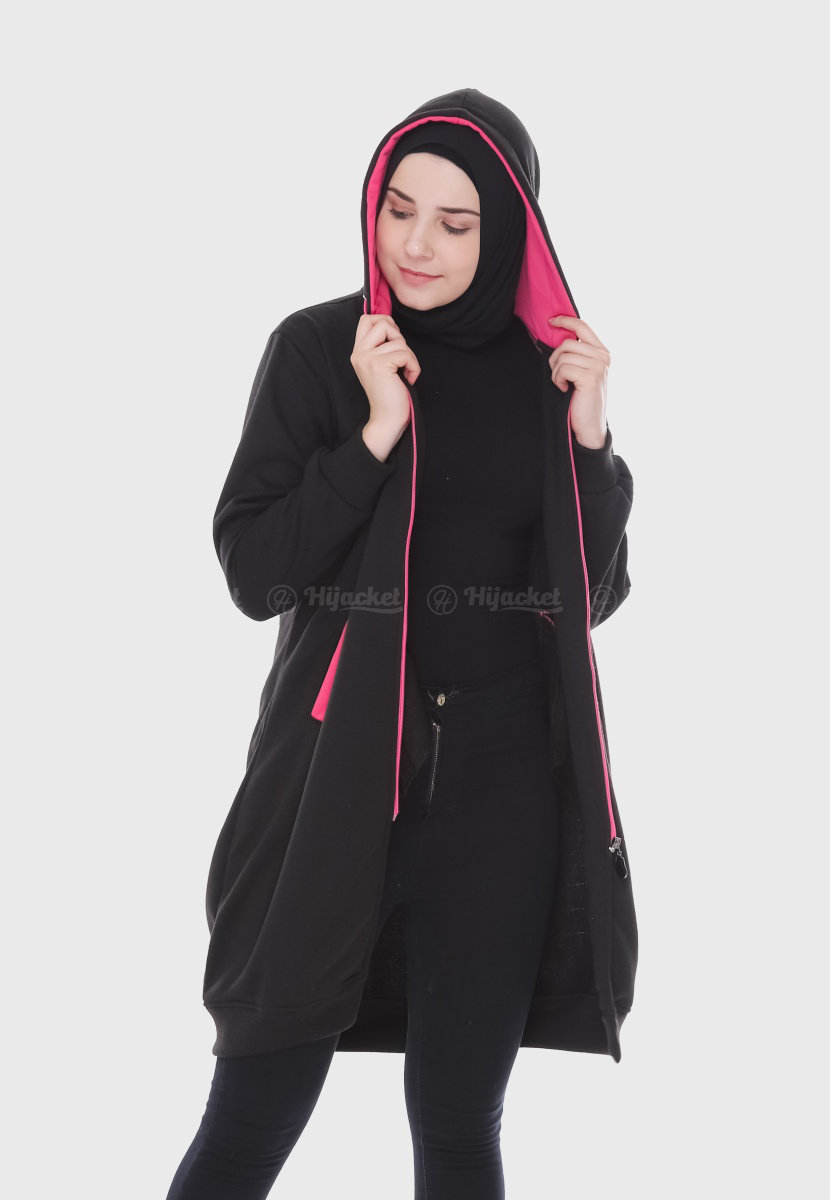 Hijacket Basic Black X Pink - HJ16