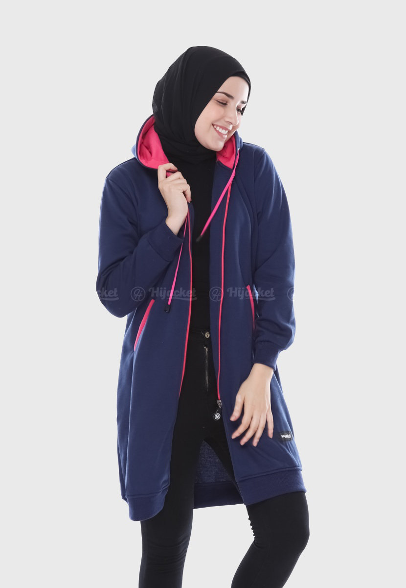 Hijacket Basic Navy X Pink - HJ20