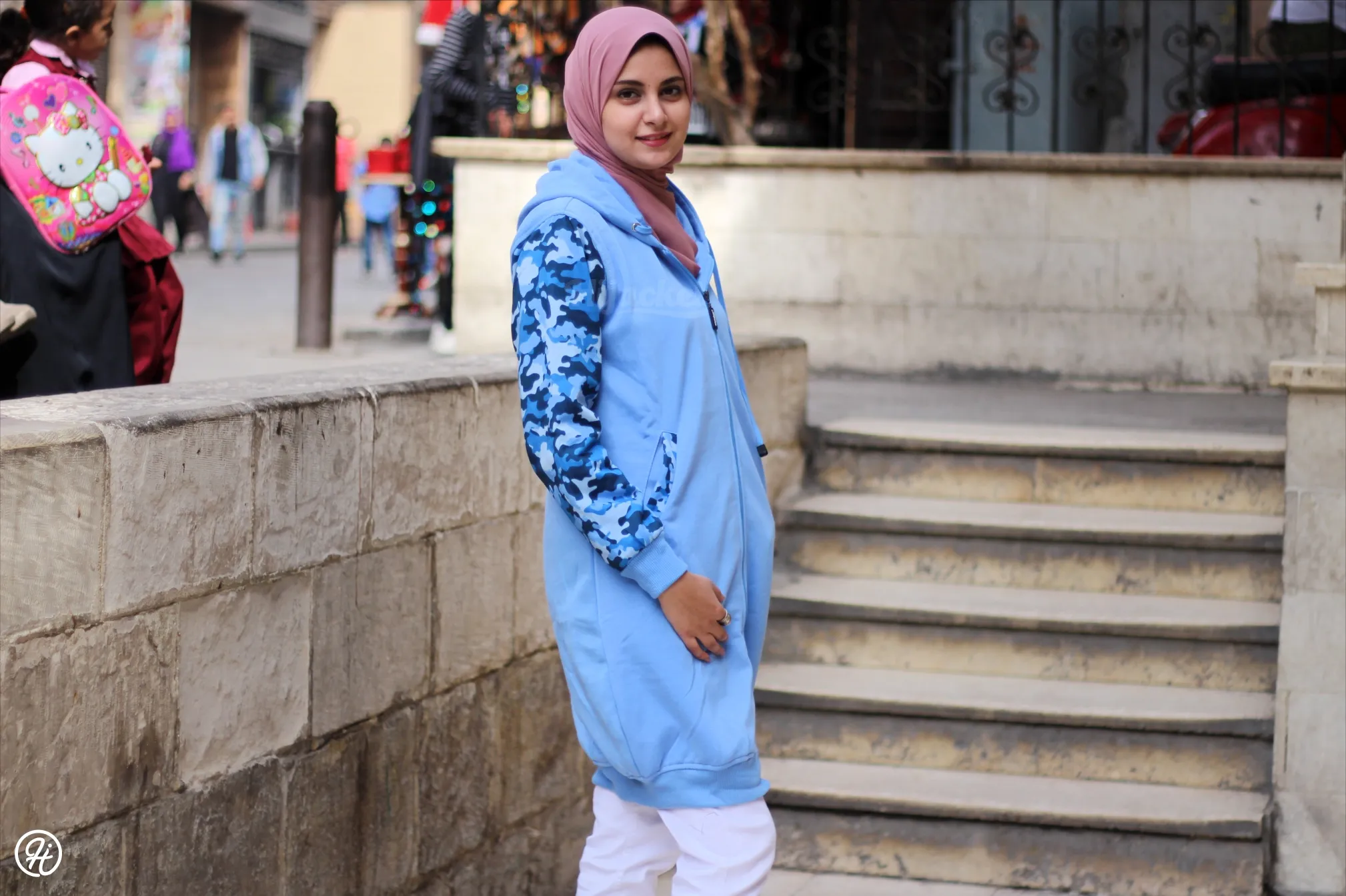 hijacket Camouflashion Sky Blue