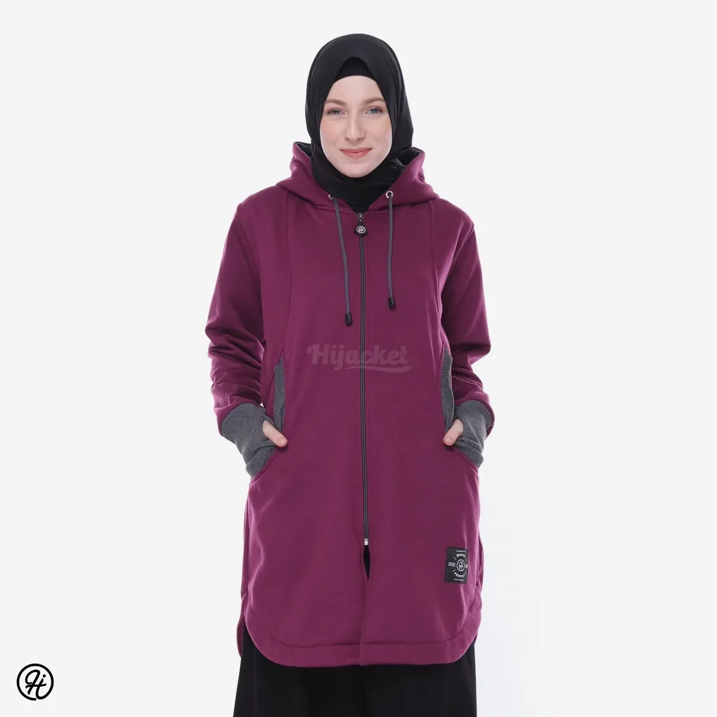 hijacket elektra burgundi