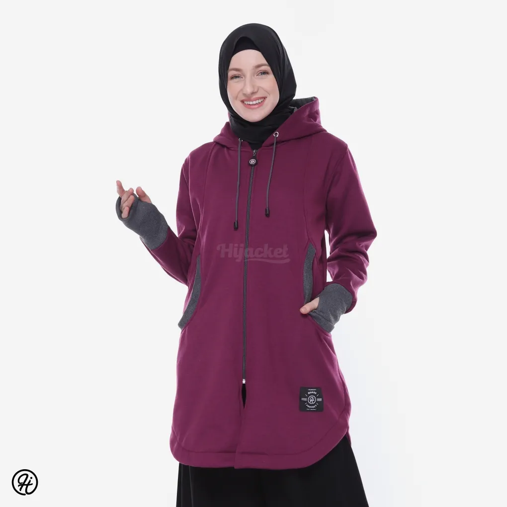 hijacket elektra burgundi