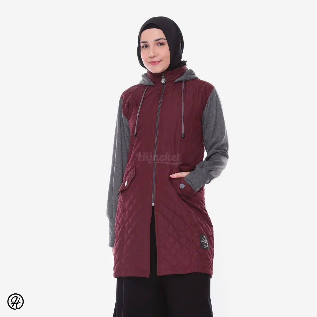 hijacket graciella maroon