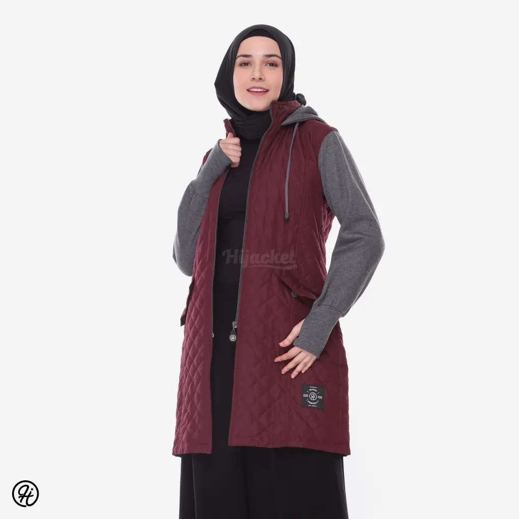 hijacket graciella maroon