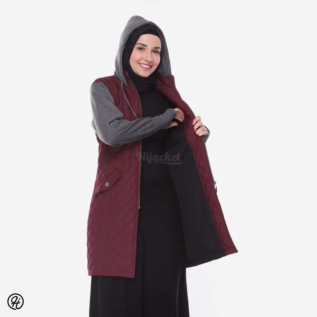 hijacket graciella maroon