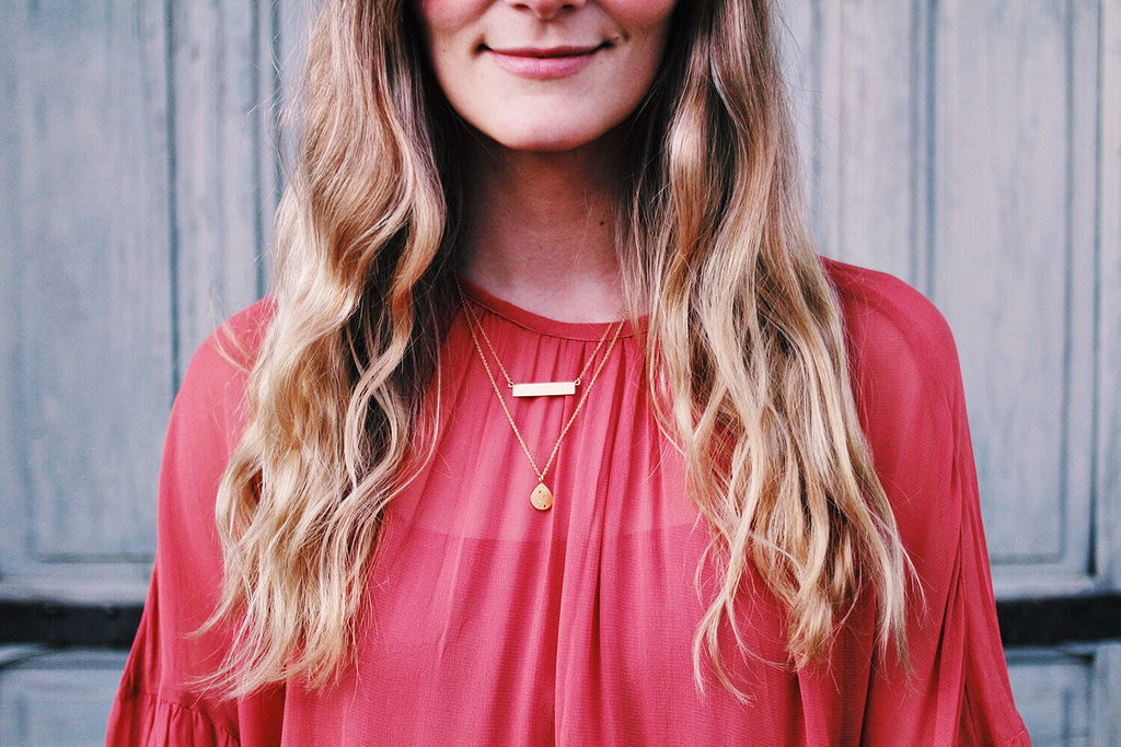 Close-up of dress top