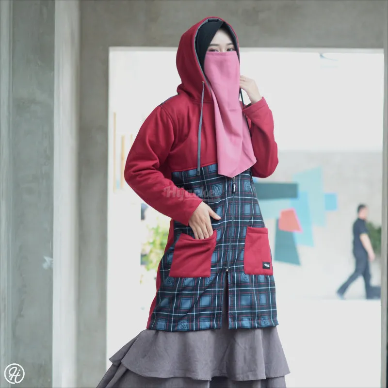 hijacket shaqila maroon